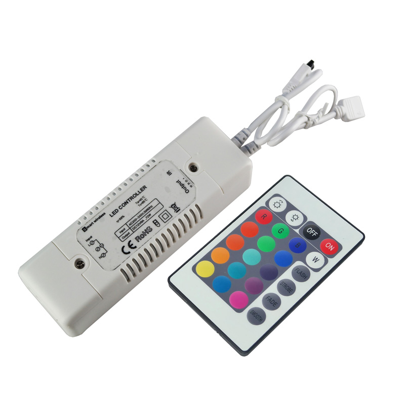 12V DC IR 24K RGB LED Controller