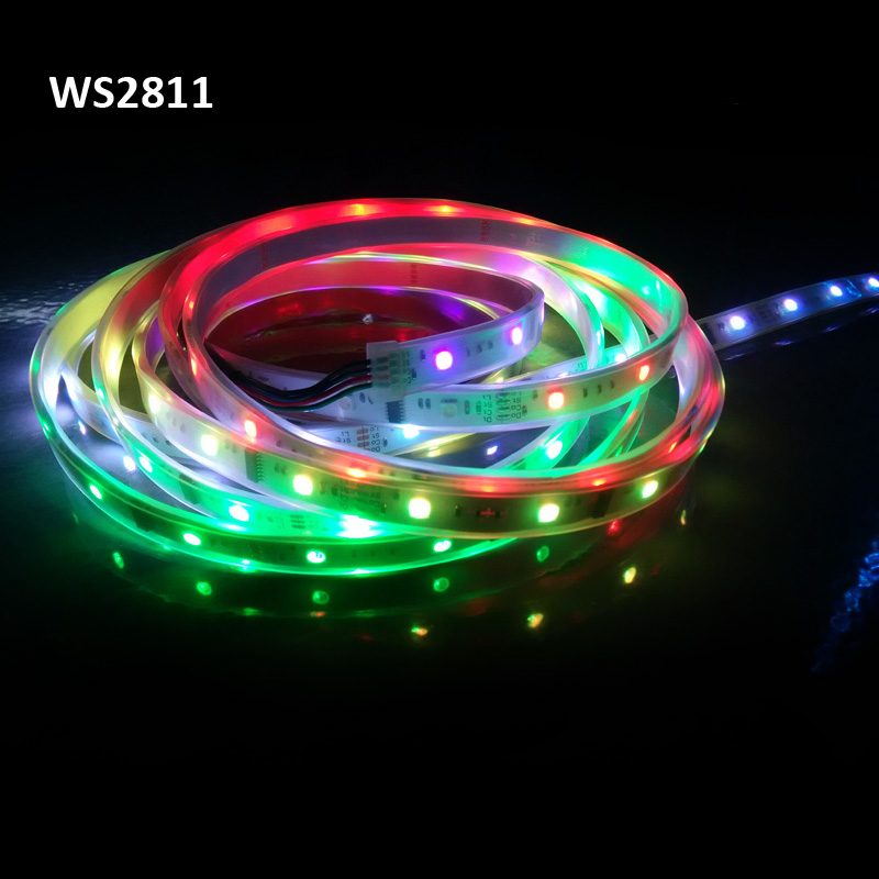5M WS2811 12v ip67 waterproof IP67 led pixel strip lights