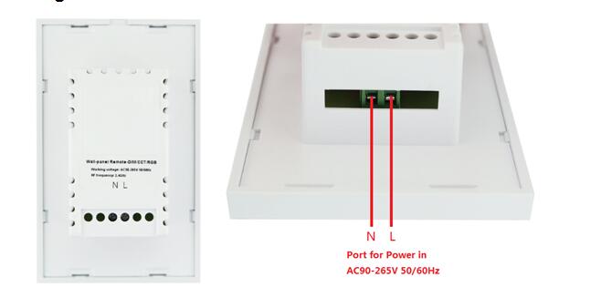 Back cover of led wall panel remote controller