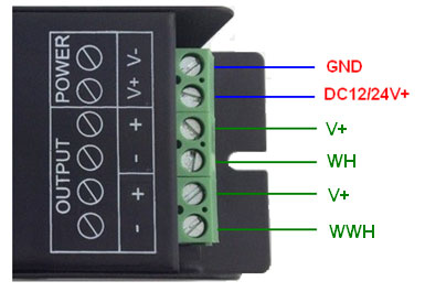 connect to Warm White + Cool White Led Strip