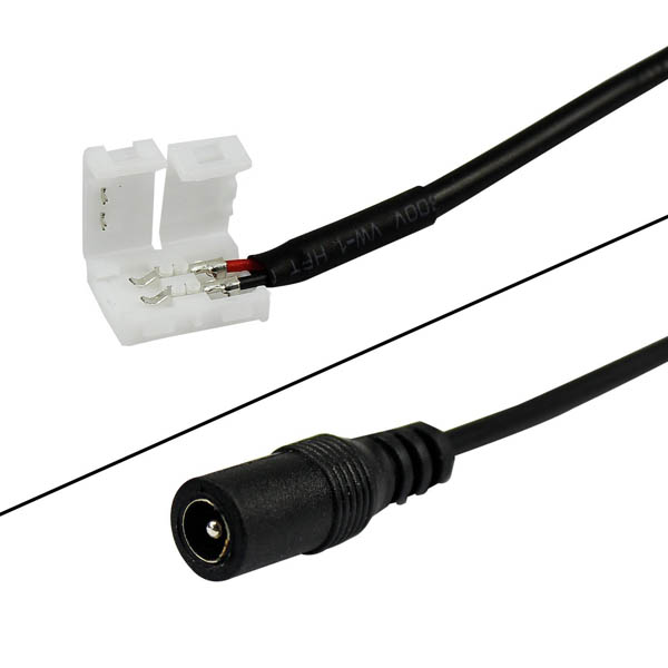 DC Power Suppy to LED Strip Light Connectors (2)