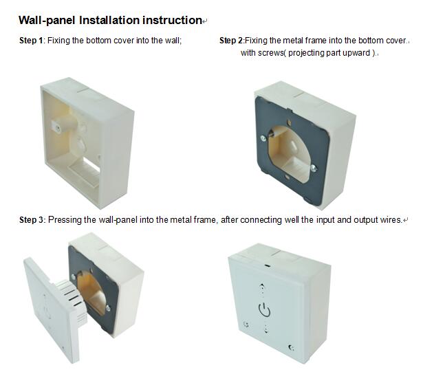 EU panel led controller back cover install