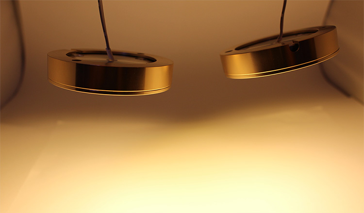 Golden LED Puck Lights for Under Cabinet Lighting 12V Warm White