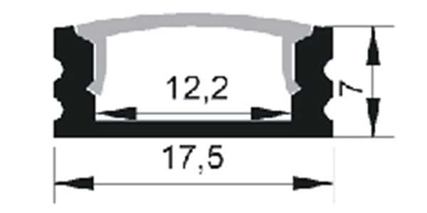 MJJC-LP1707 Aluminium Profile Channel