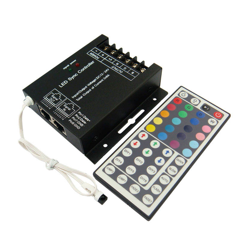 2015 New RGB 24A RGB LED Controller IR 44 Keys Remote