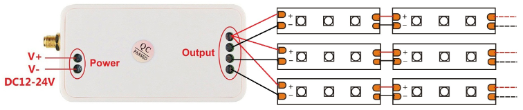 Connect to Single Color LED Strip Lights