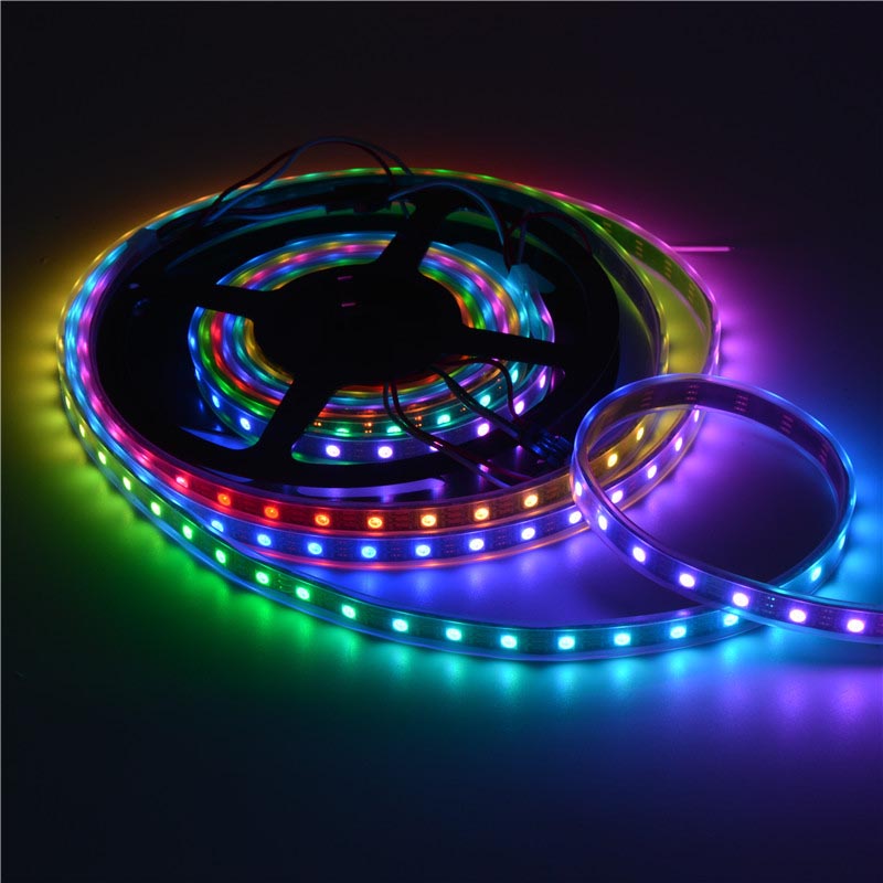 addressable ws2812b 60 led ic  pixel strip lights 5050 rgb 5v (2)