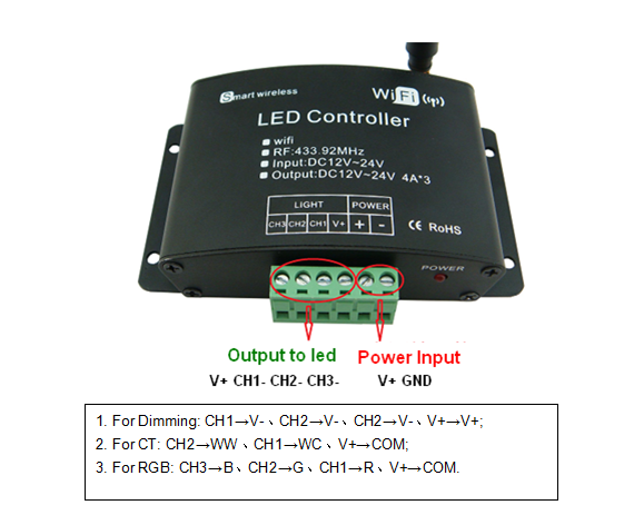 how to connect wifi to led strip light